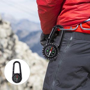 Gadżety na zewnątrz Carabiner Mini Compass MutiTool Narzędzia nawigacyjne