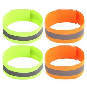 Knee Pads Running Cycling Reflective Arm Bands For Wrist Ankle Leg LED Reflector Armband Night Strap Outdoor