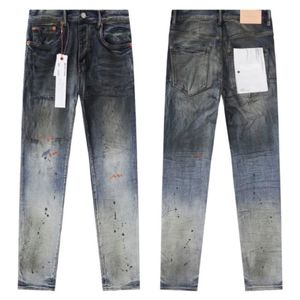 Lila Herren-Amerika-Klassiker, gut getragene Vintage-Jeans, 33 Stile, Farbe, Luxus-Designer für Herren, Farbe ändern, handbemalte Graffiti-Jeans