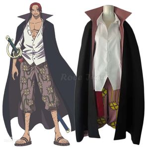 S-3XL Anime Shanks Two Years Ago Cool Suit Man Woman Cosplay Costume Coat Shirt Pants Outfits C131M92