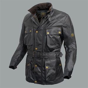 Whole-2015 Neue Marke Steppmantel Herren dicke Jacke Doppelschicht gewachste Baumwolle mit Baumwollweste lässig Mann Motorrad Jac205t