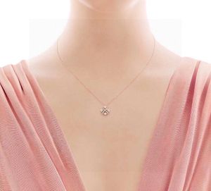 Cross four diamond necklace Gold plated simple everything classic necklace tiffaies designer necklace