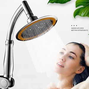 Bathroom Shower Heads 1Pc 6Inch Large Rainfall Head super boost Multi angle Rotary adjustable Handheld shower head Supplie 231031
