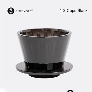 Coffee Filters Timemore B75 Wave Dripper Crystal Eye Pour Over Filter Pctg 12 Cups Maker Flat Bottom Increase Uniformity 230829 Drop Otr3G
