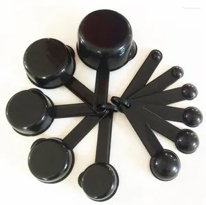 Strumenti di misurazione 10 pezzi 6 tazze di colore e cucchiaio cucchiaio con manico in silicone utensile da cucina FreeShippin