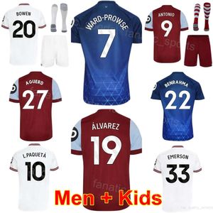 23/24 Kids Man 9 ANTONIO Soccer Jerseys Club 7 WARD-PROWSE 4 ZOUMA 10 PAQUETA 27 AGUERD 28 SOUCEK 33 EMERSON 23 AREOLA 5 COUFAL 20 BOWEN Football Shirt Kits XiHanMuLian