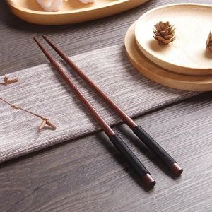 Chopsticks Eating Sticks Japanese-Style Wood Ware Natural Japan/China Handgjorda med Teableware String Chop