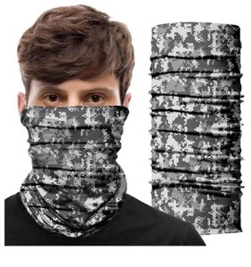 Camuflagem bandana bandana respirável balaclava digital camo esporte máscara floresta reutilizável rosto capa exército marpat251s3929067