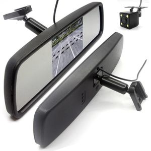 Gece Görüş Araba Arka Görünüm Kamerası 4.3 inç İç Ayna Monitör Sistemi Kiti Özel Braket Montajı