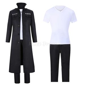 Tokyo Revengers Sano Manjiro Costume Cosplay Mikey Trench Uniforme Vestito Uomo Donna Costumi di Carnevale di Halloween C179M187