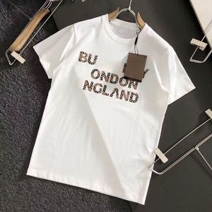 2023 Designer Men's T-shirts Women Letter Shirt Tops Tees Ladies Top My Top Spotify Casual Clothing Streets Kort ärm Bluskläder Joker White Large Size S-4XL