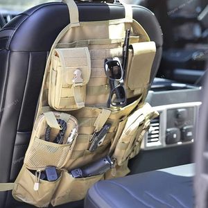 Universal Tactical Molle Car Seat Back Organizer Bag Military Hunting Accessories Tools Pouch Auto Vehicle Seat Cover Protector HuntingHunting Bags Automotive
