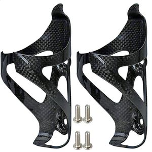 Vattenflaskor Burar Bicycle Bottle Holder Full 3K Carbon Fiber Super Light Roadmountain Bike Cycling Cage Matte Glossy 231030