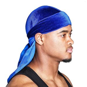 Ball Caps Velvet Long-tailed Pirate Cap Hip-Hop Headwear Satin Wigs Unisex Extra Long Tail Headwrap Headband Hair Accessories Deco