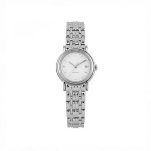 Quartz Womens watch steel strap White