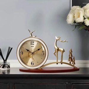 Table Clocks Home Decorations Living Room Fancy Mechanical Digital Vintage Bedrooms Old Style Reloj Mesa Decor