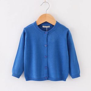 Cardigan Spring Autumn Knitted Solid Color Sweater Baby Children Clothing Boys Girls Sweaters Kids Wear baby boy clothes Winter 231030