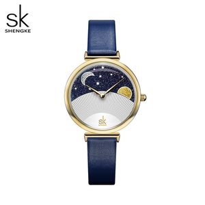 Orologio da donna orologi di lusso di alta qualità in edizione limitata sole e luna Tonghui stella creativa orologio al quarzo impermeabile 32 mm