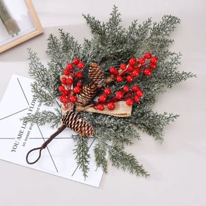 Juldekorationer Xmas Wreath Pendant Country Style Hängande prydnad Artificiell julkörning Pine Cone Decoration for Home Party Wedding 231030