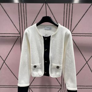 Fransa Tasarımcı Uzun Kazak Kadın Sweaters Jumper Nakış Kazak Örgü Klasik Örgü Sonbahar Kış Sıcak Tasarım Kazanma 1: 1 Kanal Örgü