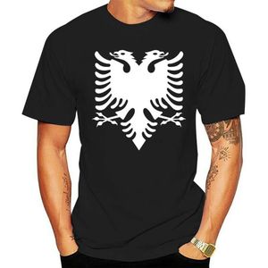 Camisetas masculinas na moda Albânia roupas de algodão personalizadas bonito estilo simples primavera novidade tops casual manga curta camisetas shir242r