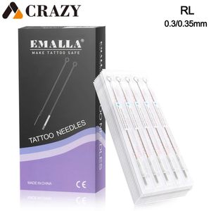 Tattoo Needles 50Pcs Disposable Sterile Tattoo Needles Round Liner Blue Dot 0.35mm Tattoo Needles For Tattoo Machine 3/5/7/9/11/14RL 231030