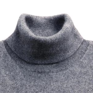 Męskie swetry Turtleeck Mężczyźni kaszmirowa bawełniana mieszanka pullover jumper jesienna zima weryfikacja homme ropa hombre pull homme hiver sweter xxxl 231030