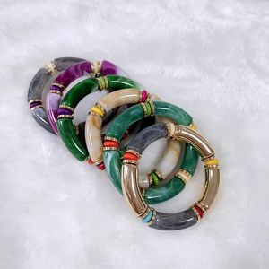 Bracciale rigido di design in stile creativo, braccialetto nobile e colorato, ognuno è realizzato a mano, unico ed elegante