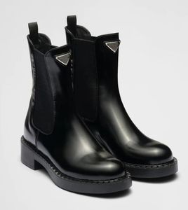 Inverno elegante mulheres monólito couro escovado tornozelo bota fivela martin botas de couro preto sola de borracha senhora botas de motocicleta conforto andando EU35-41