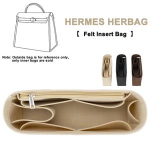 Sacos cosméticos Casos EverToner se encaixa para Herbag 31 39 Sentiu Pano Inserir Saco Organizador Maquiagem Bolsa Viagem Bolsa Interna Portátil Sacos Cosméticos 231031