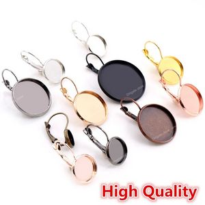High Quality Copper Materials 8-25mm 10pcs Classic 10 Colors French Lever Back Earrings Base, Earring Blank Supplies for Jewelry Jewelry MakingJewelry Findings