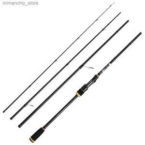 Canne da pesca per barche JOHNCOO Steed Carbon Casting Canna da pesca Casting Travel Rod 2.1m 2.4m 2.7m 4 Sezione M Potenza 5-20g Punta sensibile ad azione rapida Q231031