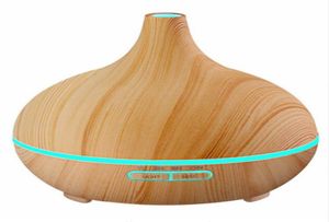 300ml Diffuser Wood Grain Ultrasonic Aroma Cool Mist Humidifier for Office Bedroom Baby Room Study Yoga Spa4063484