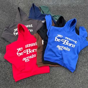 CPFM ye must be born again Sudadera con capucha Ropa de calle Sudaderas sueltas Sudadera con capucha de gran tamaño Talla grande Sudadera para hombre grande Jerséis de invierno unisex Trajes cómodos