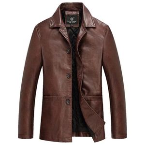 남자의 가죽 가짜 가짜 고품질 두꺼운 겨울 자켓 남성 남성 재킷과 코트 veste cuir homme chaqueta cuero hombre der342d