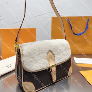 Diane Baguette Bag Designer Plush Underarm Bag Luxury Women Shoulder Bag Large Capacity Wallet Lady Handbag With Box