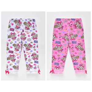 Leggings collants japoneses verão meninas leggings dos desenhos animados urso bonito legging rendas calças casuais calças bebê menina roupas vetement enfant fille 231030