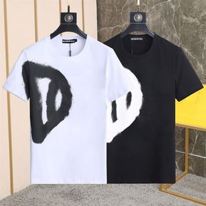 DSQ Phantom Turtle Mens Designer T Shirt italiensk Milan Fashion Inkjet Print Tshirts Summer Black White T-shirt Male Hip Hop Street246s