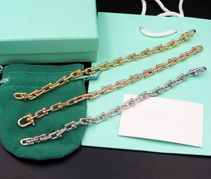 Elegant Fashion Simple Buckle U-shaped Bracelets Horseshoe Buckle Size Thick Bracelet Tiffaies