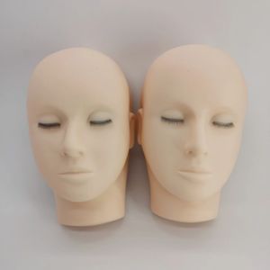 Cílios Postiços Extensão de Cílios Postiços Treinamento Manequim Cabeça Lash Mannequin Head Flat Doll Face Head Manakin Pálpebras Para Lash Practice 231031