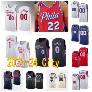 2023/24 the City of Brotherly Love Basketball Jersey James 1 Harden Joel 21 Embiid Patrick 22 Beverley Tyrese 0 Maxey Tobias 12 Harris Mo Bamba Kelly 9 Oubre