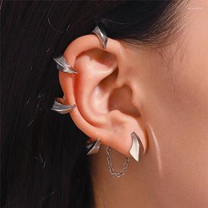 Stud Earrings 1 Pcs Dog Claw Alloy Earbone Clip For Women Fashion Gothic Dark Devil Tassel Earstuds Trendy Punk Jewelry Accessories Gift