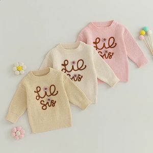 Cardigan 2023 07 04 LIORITIIN 0 5T TODDLER BAGLIGT GIRL BOY BOY CHUKY KNIT SVEATER TOP LITTLE SISTER MATCHING OUTFITS 231030