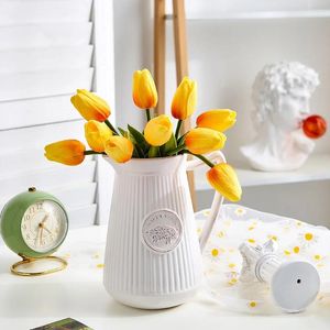Vases European-style Ceramic Vase Nordic Home Decor Luxury Living Room Decoration Flower Pots Cachepot For Flowers
