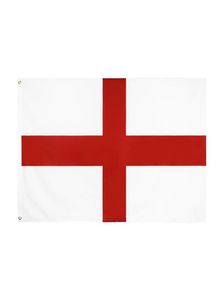 In Stock 3x5ft 90x150cm Hanging White Background Red Cross UK England Flag And Banner for Celebration Decoration6472582