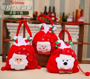 Borsa firmata Decorazione Forniture Borsa regalo di Natale Borsa regalo di Babbo Natale con caramelle