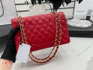 10A Fashion Tote Desiginer Classic Flap Bag Womens Luxury Tote Bag Lambskin Caviar Handbag Womens Cross Body Poundes Higine Leather 1: 1 Top Quality Prest
