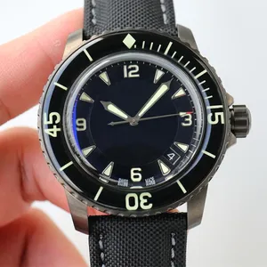 Luxury 45mm SuperClone Automatic Watch, 5A Quality Miyota 9015 Movement, Sapphire Crystal, Leather Band, Model 5015-1130-52A K6 with Gift Box