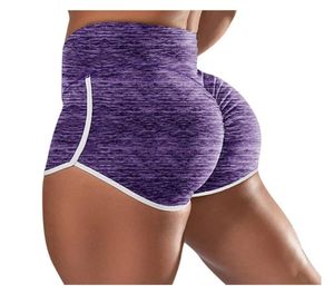Yoga kläder S5XL Plus Size Summer Sports Shorts 2021 Kvinnor Grundläggande Slip Compression Workout Fitness High midje Leggings8737970