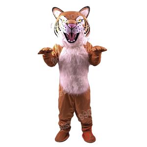 Halloween Tiger Mascot Costume Högkvalitativ tecknad anime Temakaraktär Vuxna storlek Julfest utomhus reklamdräkt